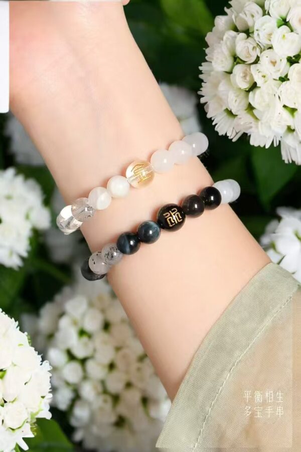 【Elemony Metal Energy】White Quartz Clarity Bracelet: Focus Booster & Career Shield - Image 2
