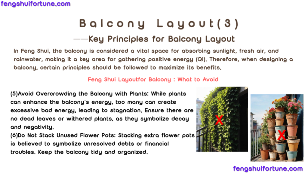 balcony what to avoid