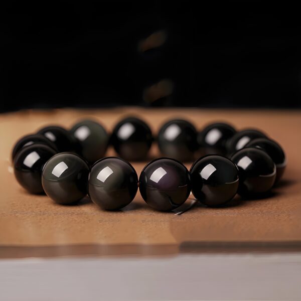 【Elemony Water Element Energy】Obsidian Bracelet:Social Confidence & Mental Clarity Enhancer