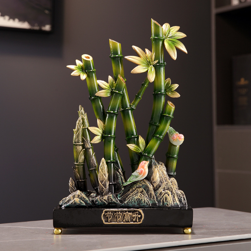 【Elemony Career Success】Lucky Indoor Bamboo Sculpture – Career Growth & Zen Decor