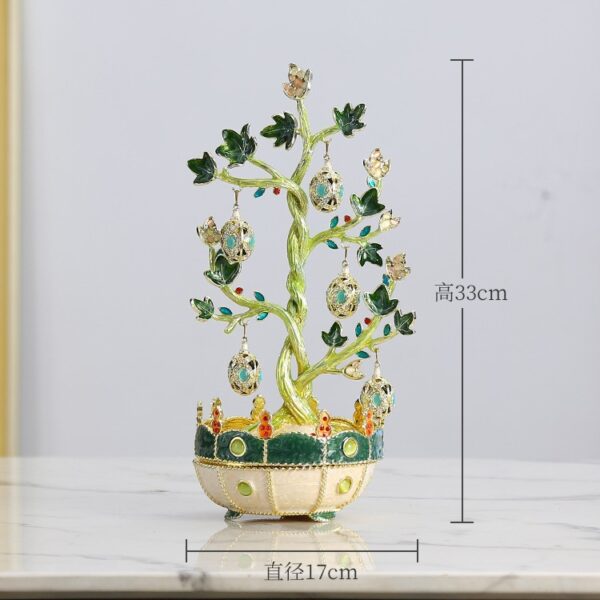 【Elemony Wealth Attraction】French Elegance Enamel Money Tree: Artistic Wealth Symbol - Image 5